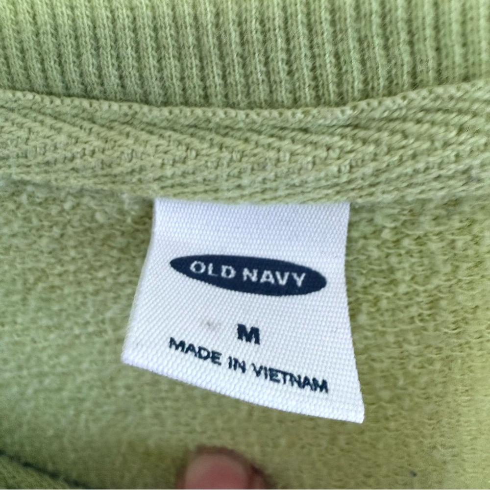 Old Navy Women's Oversized Tie-Dye Tunic Sweatshirt - Green & Lime Ombre - Picture 5 of 6
